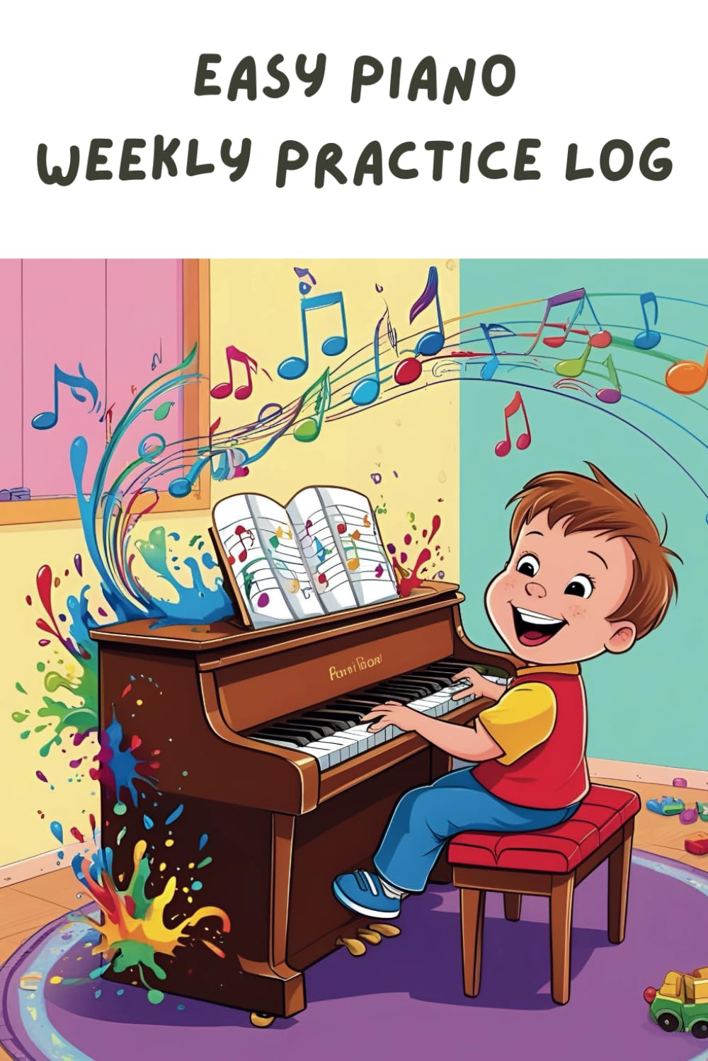 Easy Piano Weekly Practice Log - A Fun Weekly Tracker for Young Pianists to Build Consistent Habits: A Simple and Engaging Practice Journal for Kids .
