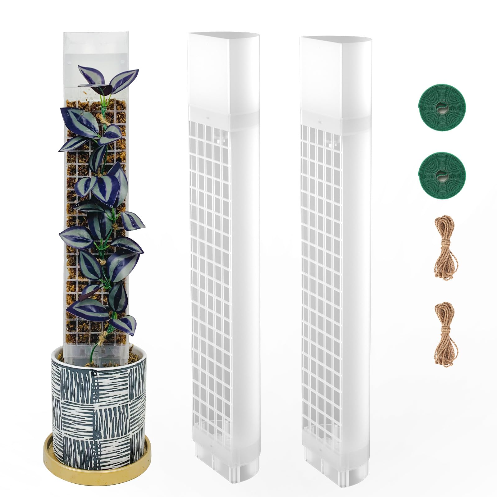 Amazon.com : HYYZ 2PCS 18.7-Inch D-Shaped Self-Watering Moss Pole