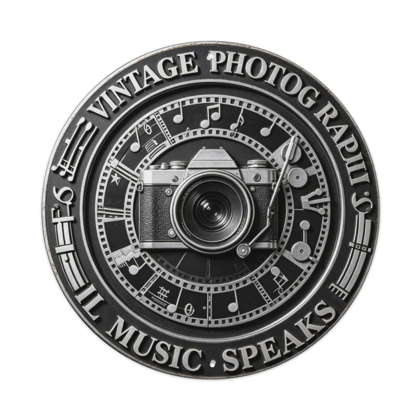 Vintage Photography Metal Tin Sign Plaque