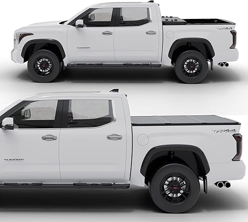 Miniatura 3 de Cubierta rígida plegable para caja de camioneta, THTF035, se adapta a Toyota Tundra 2022 - 2023 con caja de 6 pies 6 pulgadas (78.7 pulgadas)