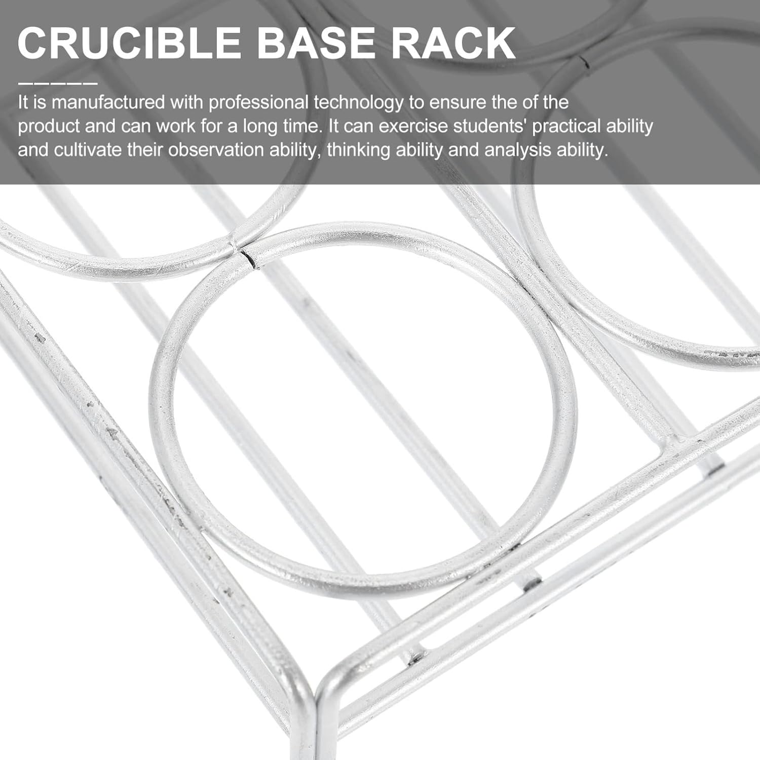 Laboratory Crucible Support Holder Chromium Wire Rack for Heating Storage Design for Lab Equipment Tool for Educational Experimental Use