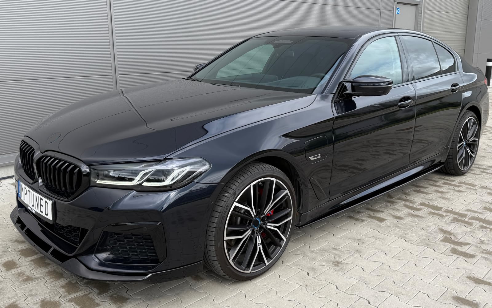 MpTuned Schwarz glänzende Seitenschweller für 5er G30 G31 20017-2024 518i 520i 530i 535i 540i 518d 520d 530d 535d Tuning