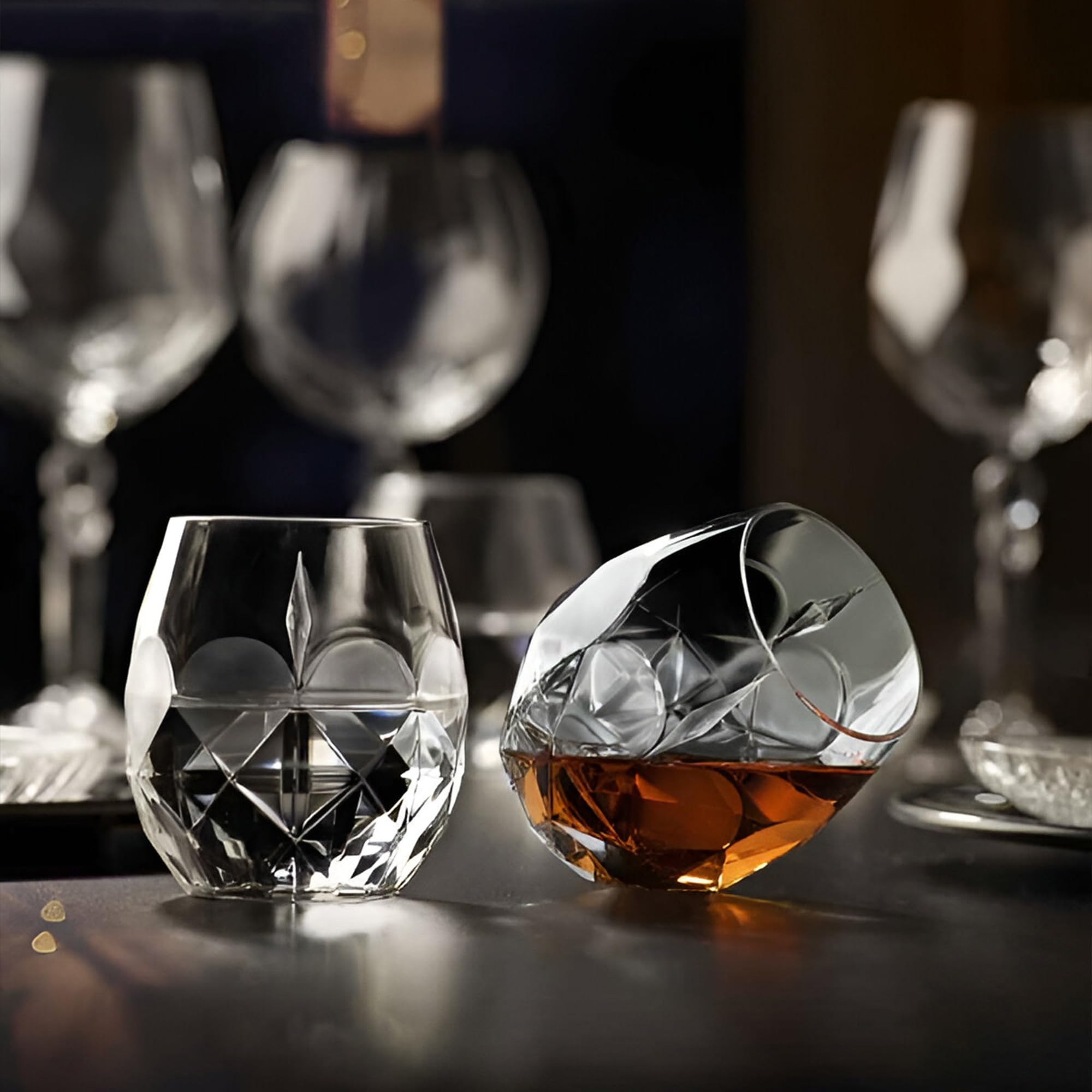 Sicignano | Juego de 6 copas de 53 cl, con 6 vasos de 38 cl, Alkemist para vino, agua, licores, cócteles, cristal ecológico, transparentes, resistentes, de regalo