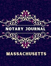 Massachusetts Notary Journal: Notary Public Record Log Book | Professional Notary Book for Recording Notarial Acts Public in Massachusetts state