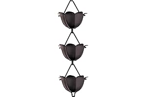 Monarch Aluminum Lotus Cup Rain Chain