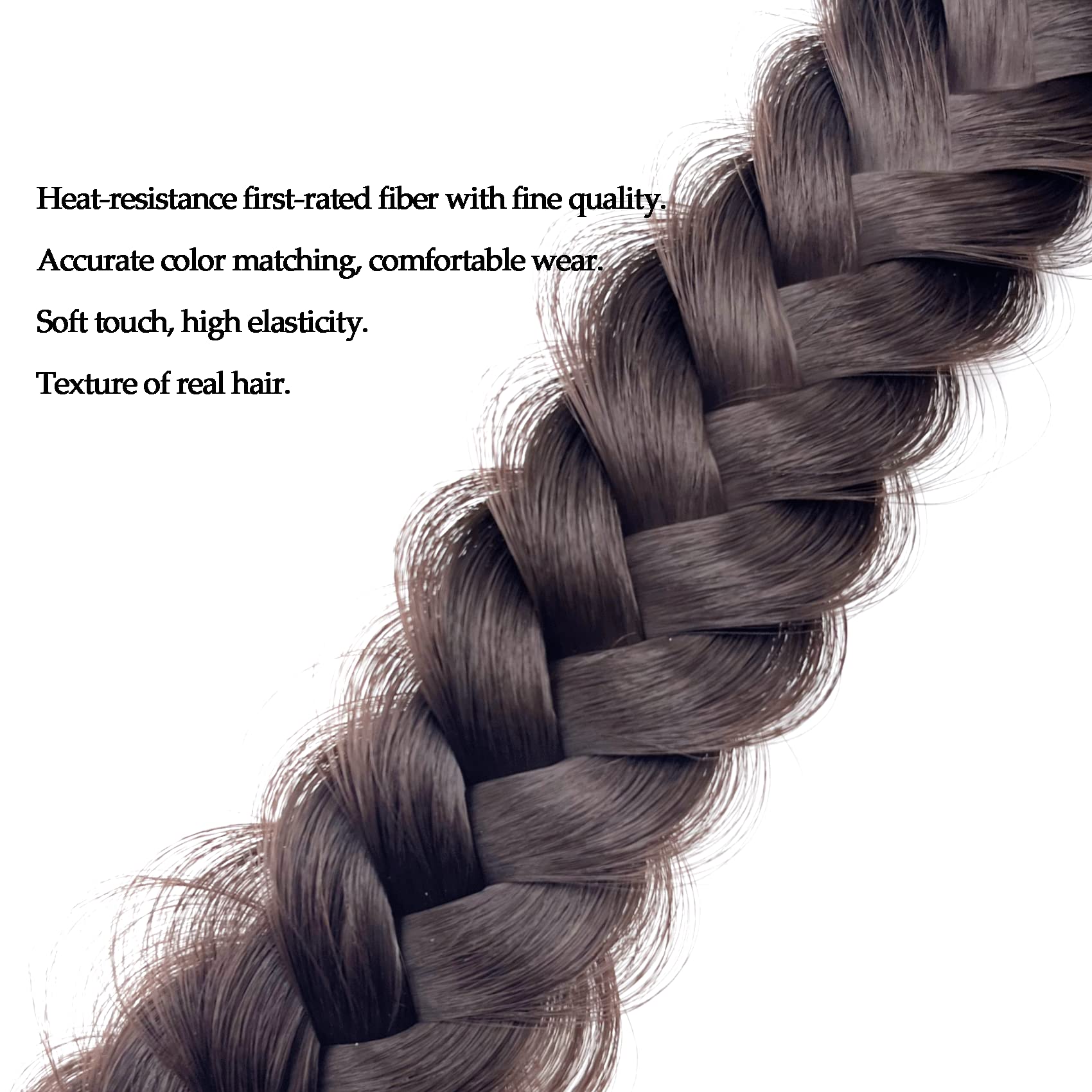 9412 Wide Braided Headband Hoop Fashion Hair Accessories Elastic Non-slip Amazon.com : STHEJFB Wide Braided Headband Hoop Fashion Hair  main image 3