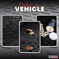Vista 3 de OMAC Alfombrillas para Honda Pilot 2009-2015, alfombrillas de coche para todo clima, 3D, ajuste personalizado, alfombrilla de goma impermeable, sin
