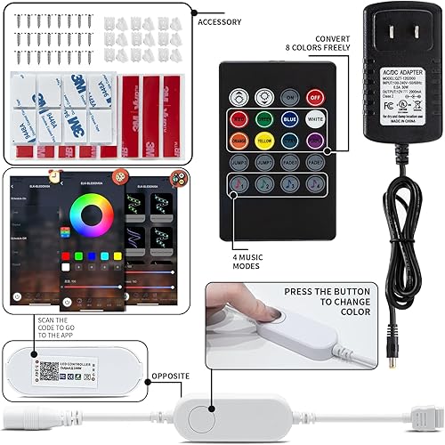 Miniatura 3 de Tira de luces LED de neón, tira de luz de neón RGB, tira LED flexible e impermeable, luces de neón de silicona para decoración de cocina,