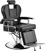 Vista 10 de Silla de Barbero Sillas de Salón para Estilista de Cabello Hidráulica de Alta Resistencia Reclinable para Salón Barbería Estilista de Cabello Hogar