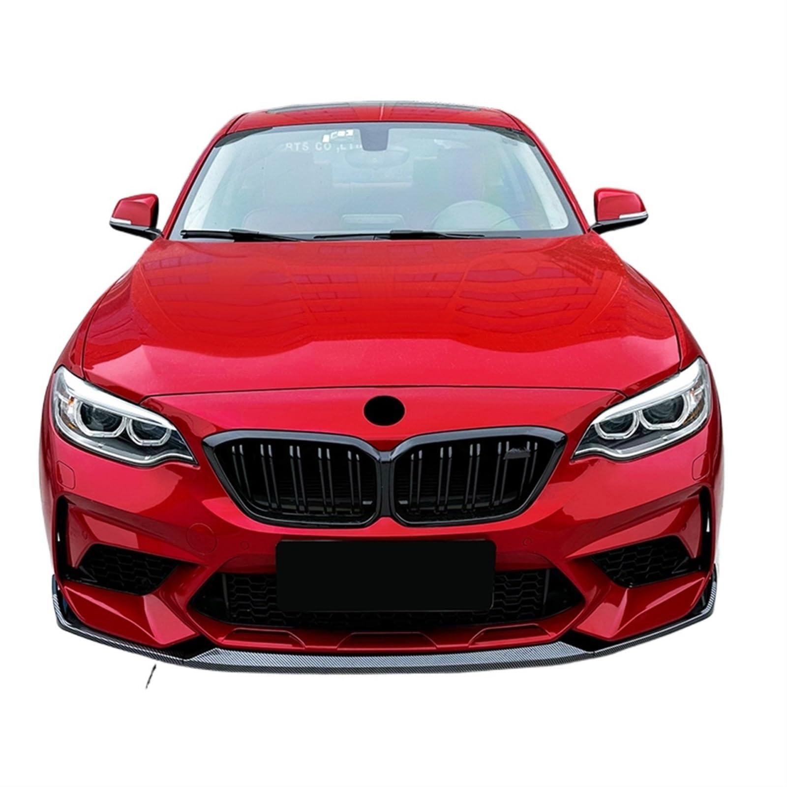 MCSTYEWR Carbon Look Przedni Zderzak Spoiler Kompatybilny z BMW 2 F87 M2 2016-2021