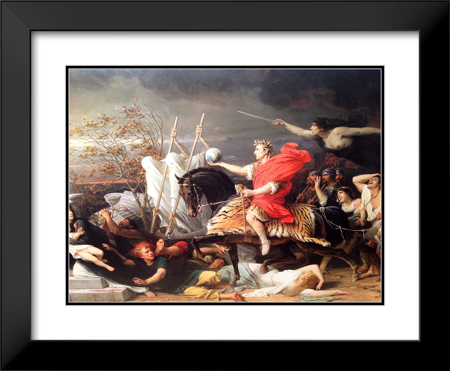 Amazon.com: ArtDirect Yvon, Adolphe 24x20 Black Modern Framed Art