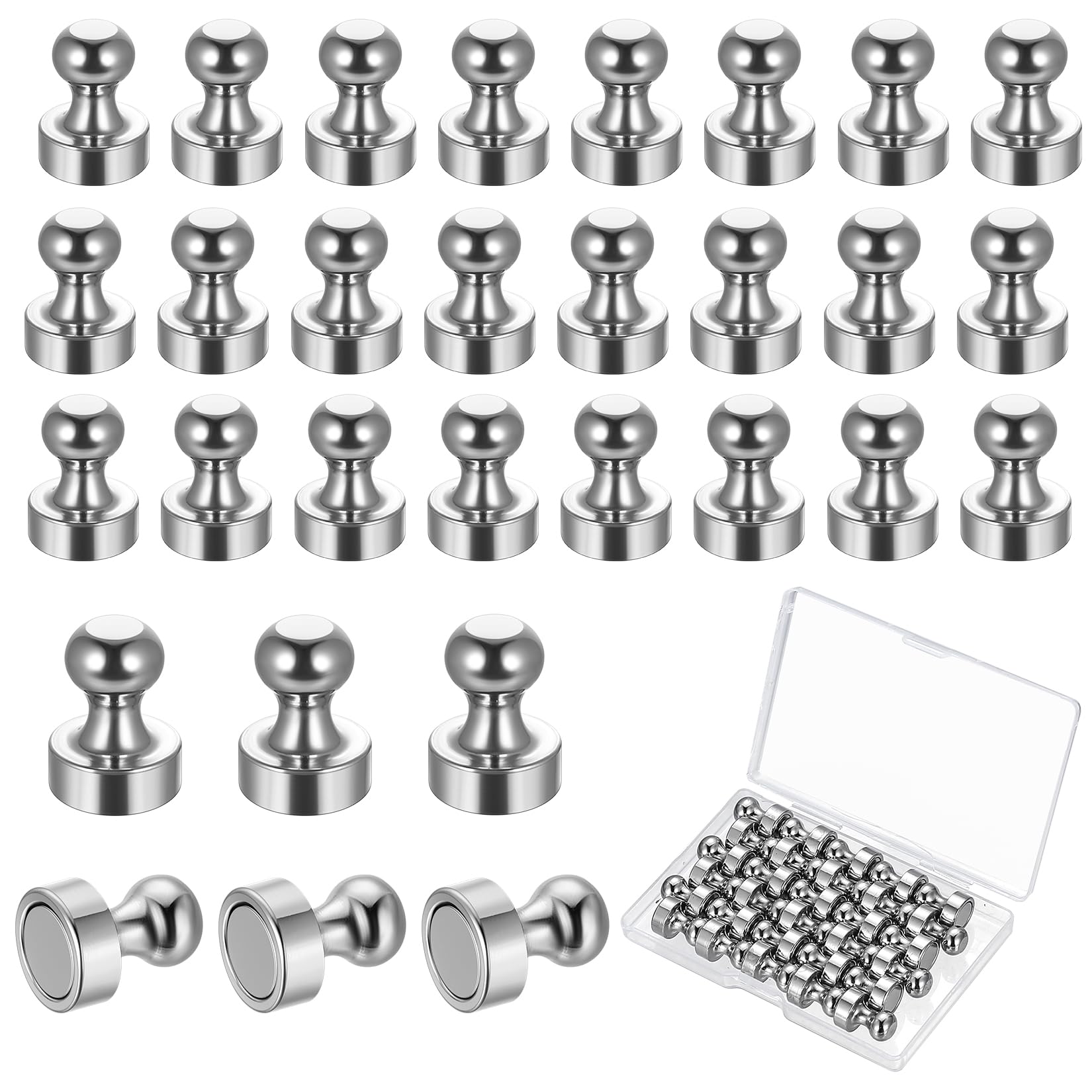 30 Stück Magnete für Magnettafel, Kleine Neodym Magnete Extr