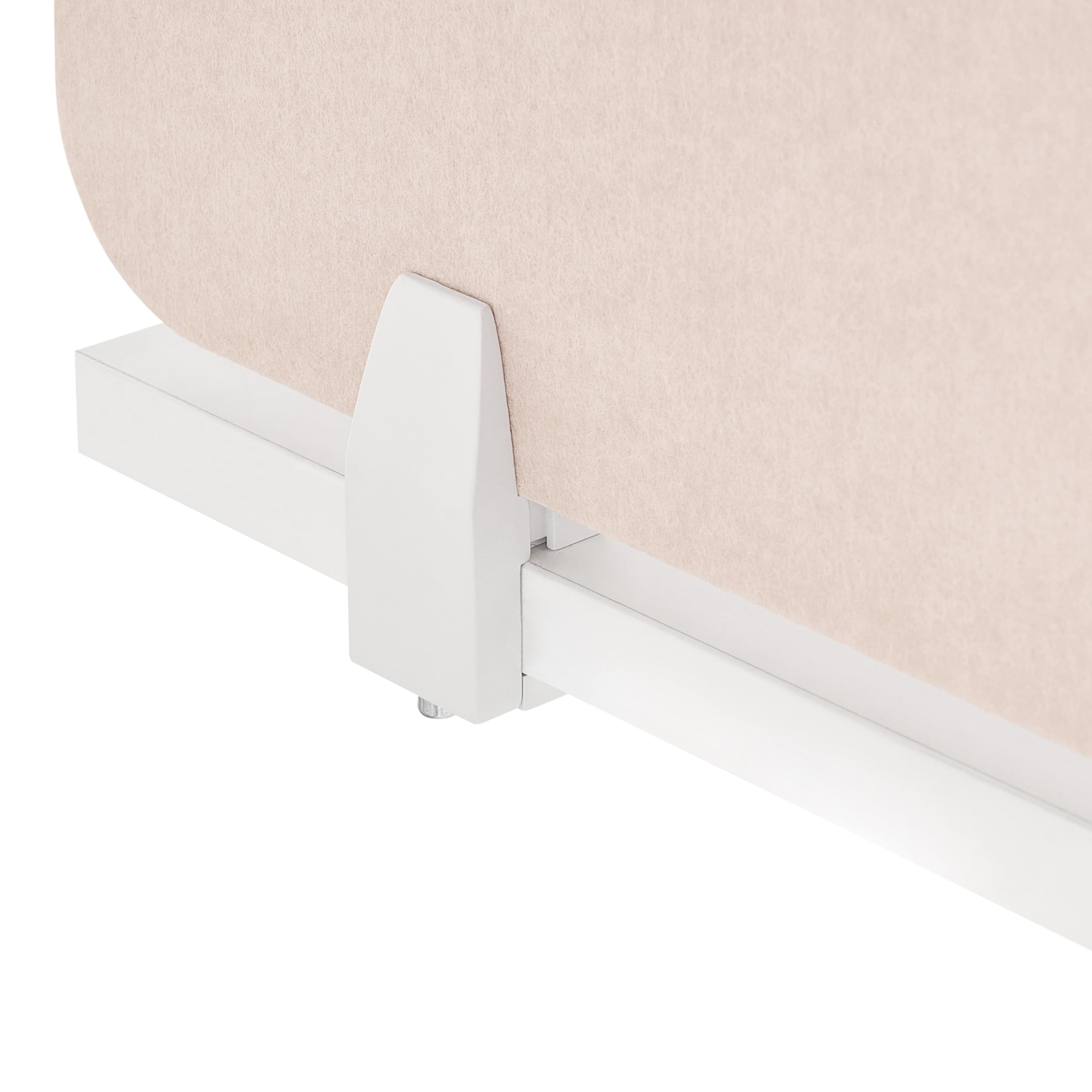 Schreibtisch Trennwand Akustik Polster beige 180 x 50 cm Schallschutz Split