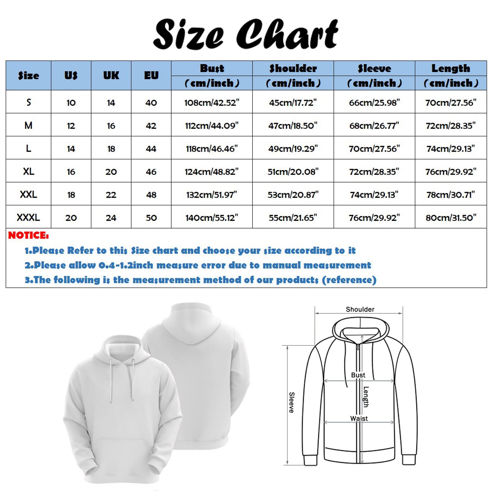 Genérico Sudaderas con Capucha para Hombre Sudadera con Capucha para Hombre Sudadera Hombres Des Y Altos Suéteres, Chalecos Y Sudaderas Chaqueta De Franela Forrada Acolchada De Manga Larga
