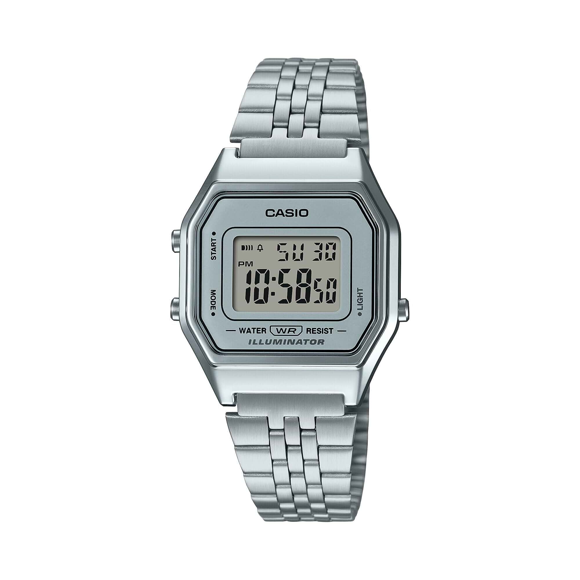 Casio Women's Digital Watch with Stainless Steel Strap - LA680WA Stainless Steel