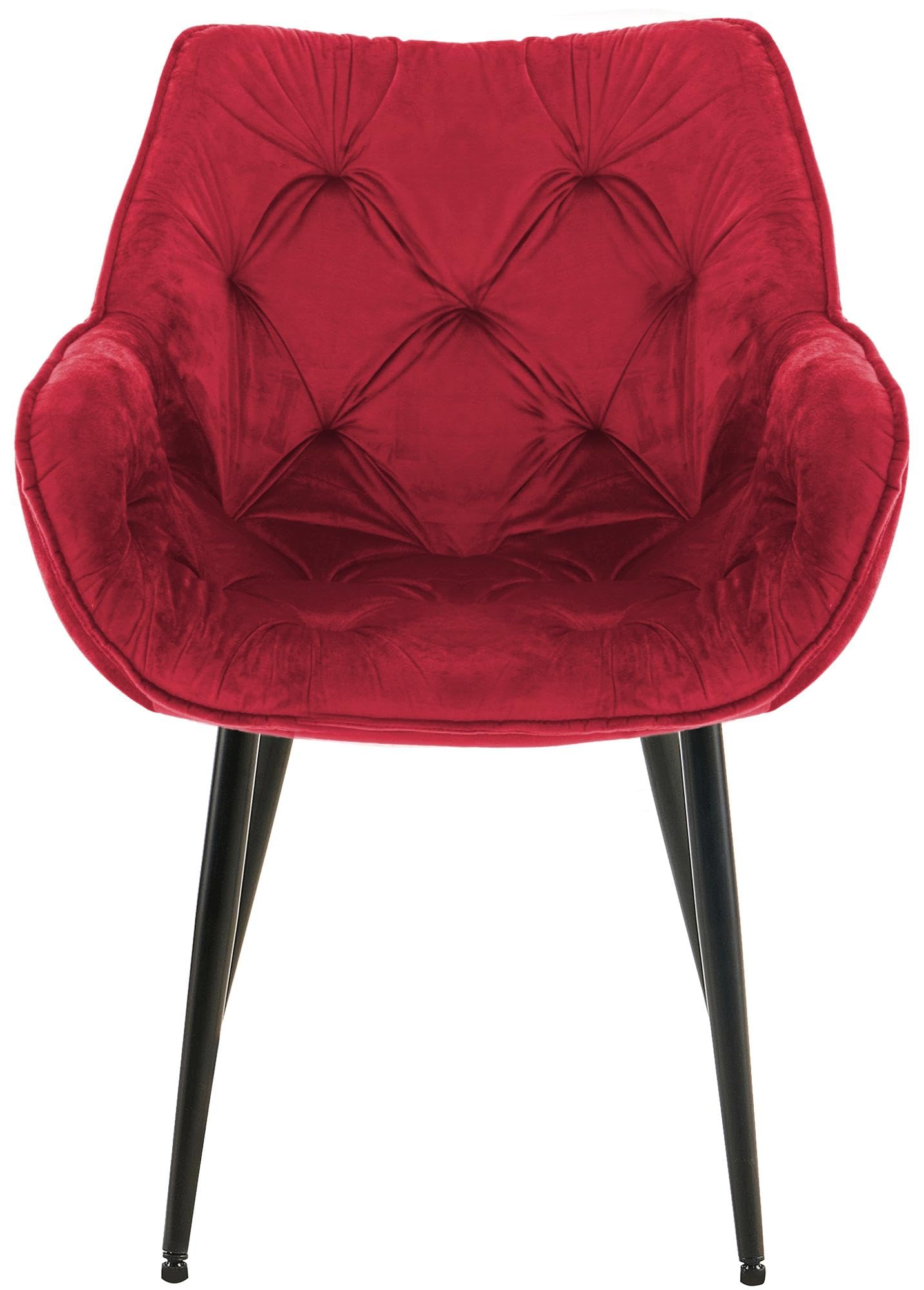 NON UTILIZZATO] Set 2x sedie con seduta girevole HHG-595 velluto senza braccioli rosa