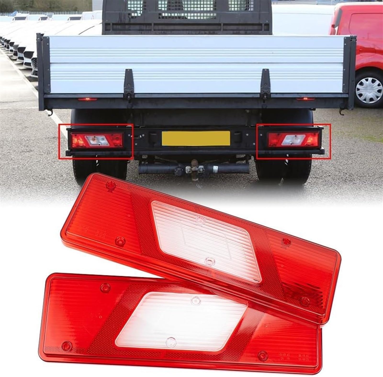 Set Copriobiettivo Fanali Posteriori Per Ford Transit Mk8 Ribaltabile - Sinistro E Destro - Foto 2