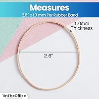 Vista 6 de 1InTheOffice Rubber Bands #16, Size16 Rubber Bands, Beige, 1 lb Box, (1,900/Pack)