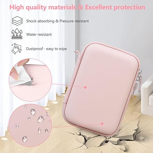 Miniatura 5 de Supmay Estuche de transporte para cámara instantánea MINIBEAR para niños, estuche de almacenamiento de viaje para cámara digital con bolsillo de