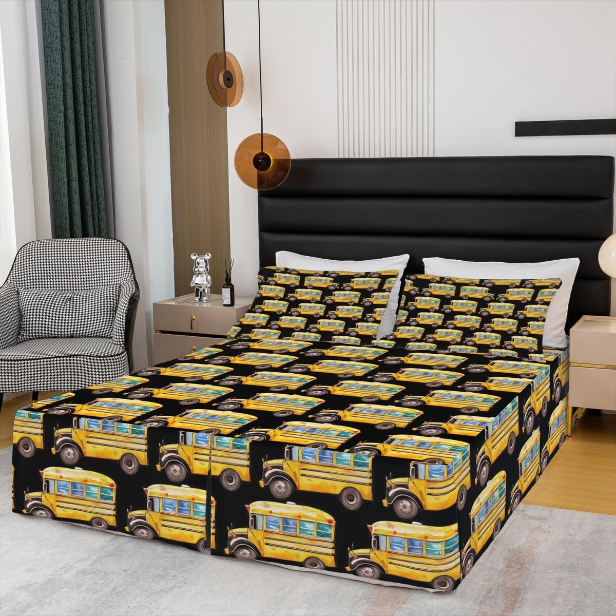 Basketball Bed Skirt Baseball Football Rugby Bed Skirts for Kids Boys Girls Teens Ball Sports Themed Bedskirt Soccer Football Game Volleyball Bedding Decor King Size,Soft Bedroom Decor