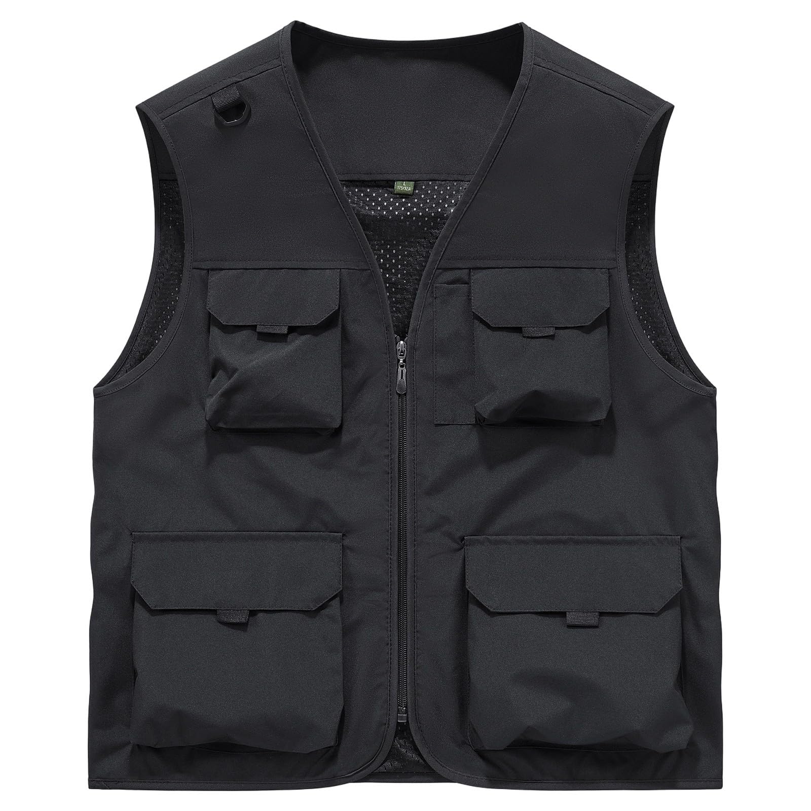 Chaleco multibolsillos impermeable transpirable de secado rápido para hombre 8