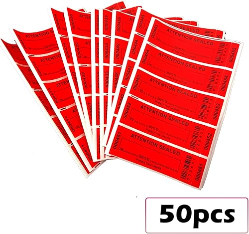 Miniatura 5 de Adhesivos vacíos de transferencia total 100% etiquetas a prueba de manipulaciones con números de serie triples adhesivos grandes 1.378 x 4.724 in