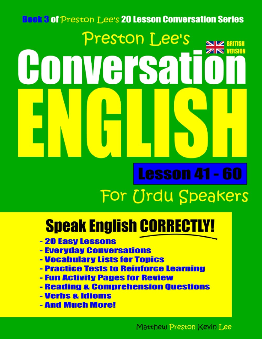 Preston Lee's Conversation English For Urdu Speakers Lesson 41 - 60 (British Version) (Preston Lee's English For Urdu Speakers (British Version))