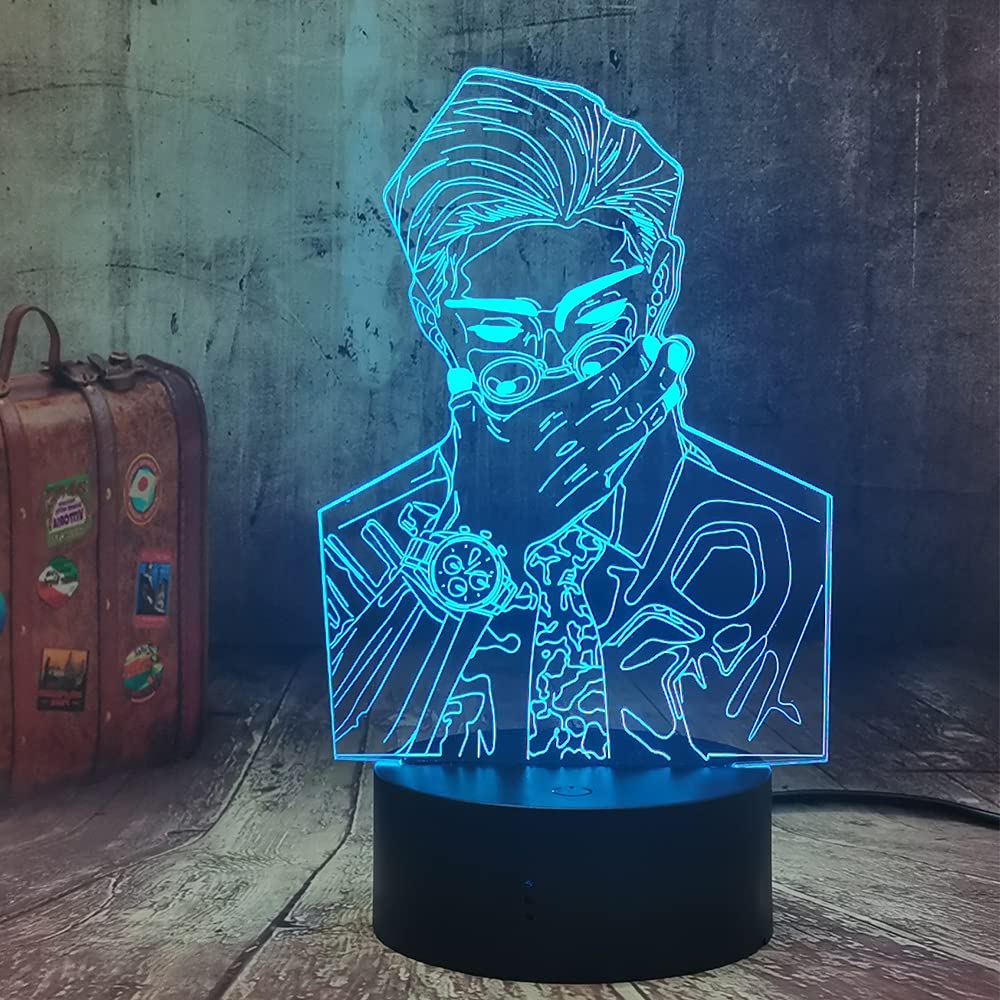 Anime Lamp Kento Nanami Light Jujutsu Kaisen Led Night Light for Teenagers Birthday Toys Home Bedside Sleeping Table Lamp Jujutsu Kaisen Nightlight Kento Nanami Lamp