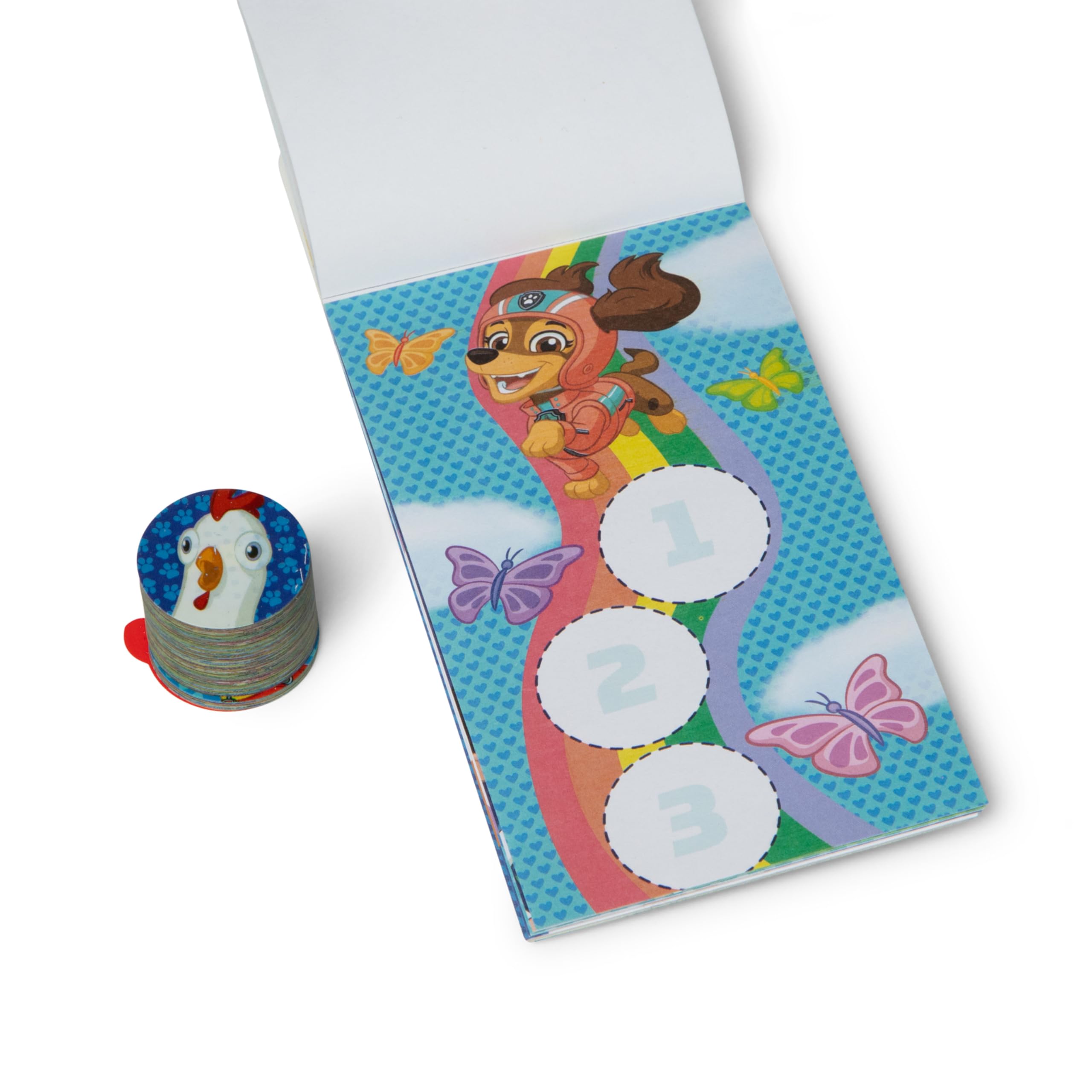 Melissa & Doug Naklejka Wow! Mini podkładka do aktywności i ponad 200 naklejek uzupełniających do stempli sztuki i rzemiosła Fidget Toy Collectibles – naklejki PAW Patrol – certyfikat FSC