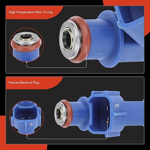 Miniatura 7 de A-Premium Inyectores de combustible compatibles con Toyota Yaris 2007-2018 L4 1.5L, repuesto # 2320921040 juego de 4 piezas