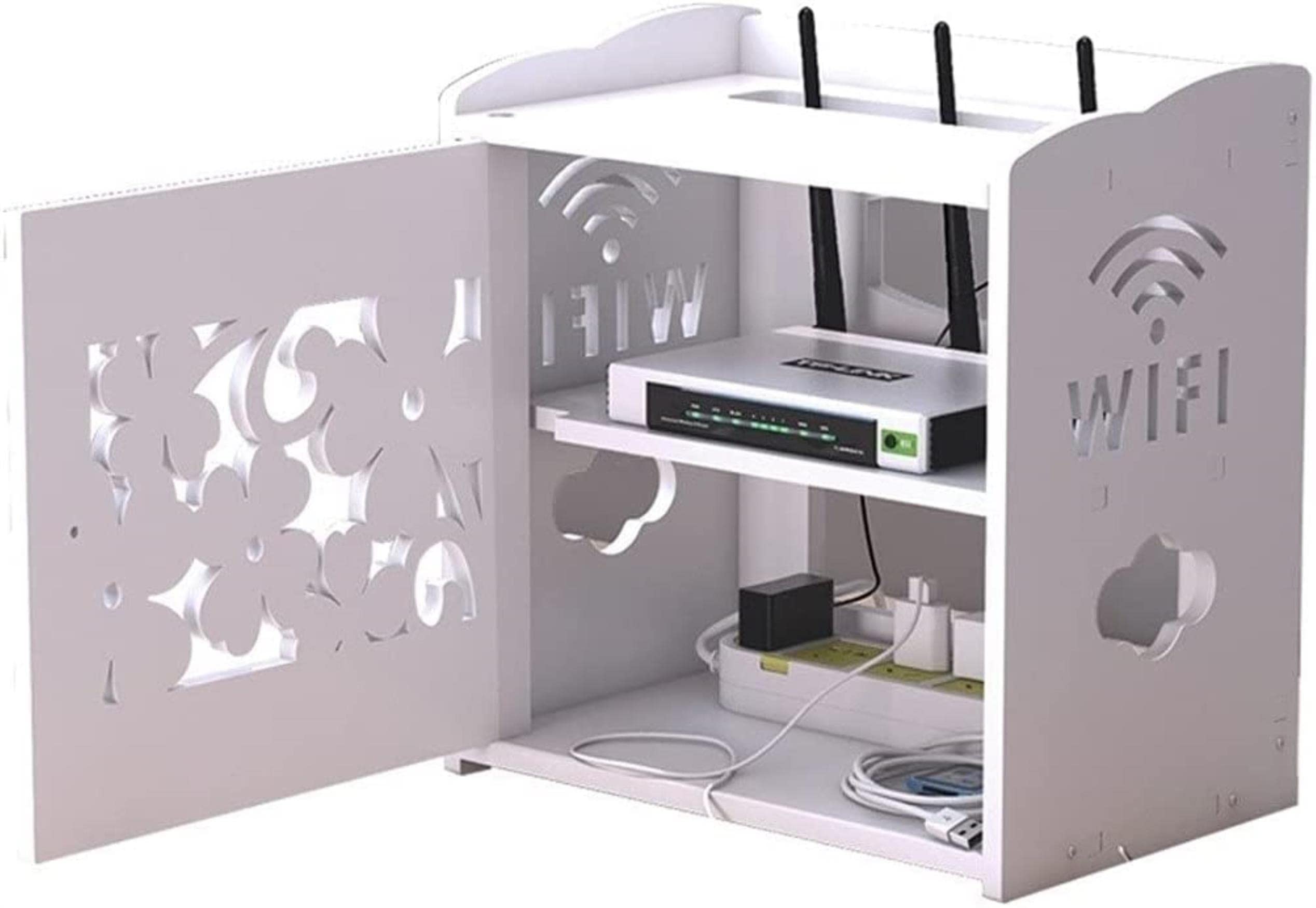 Boîte de rangement routeur WiFi pour éliminer le désordre des câbles et prises de courant