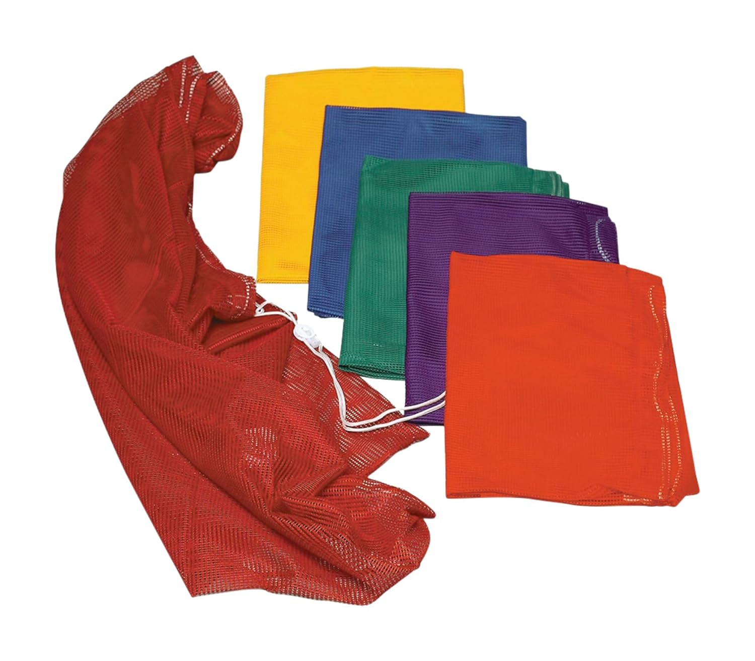 Sportime Heavy Duty Mesh Storage Bags - 24 x 36 - Set of 6 - Assorted Colors - 030187