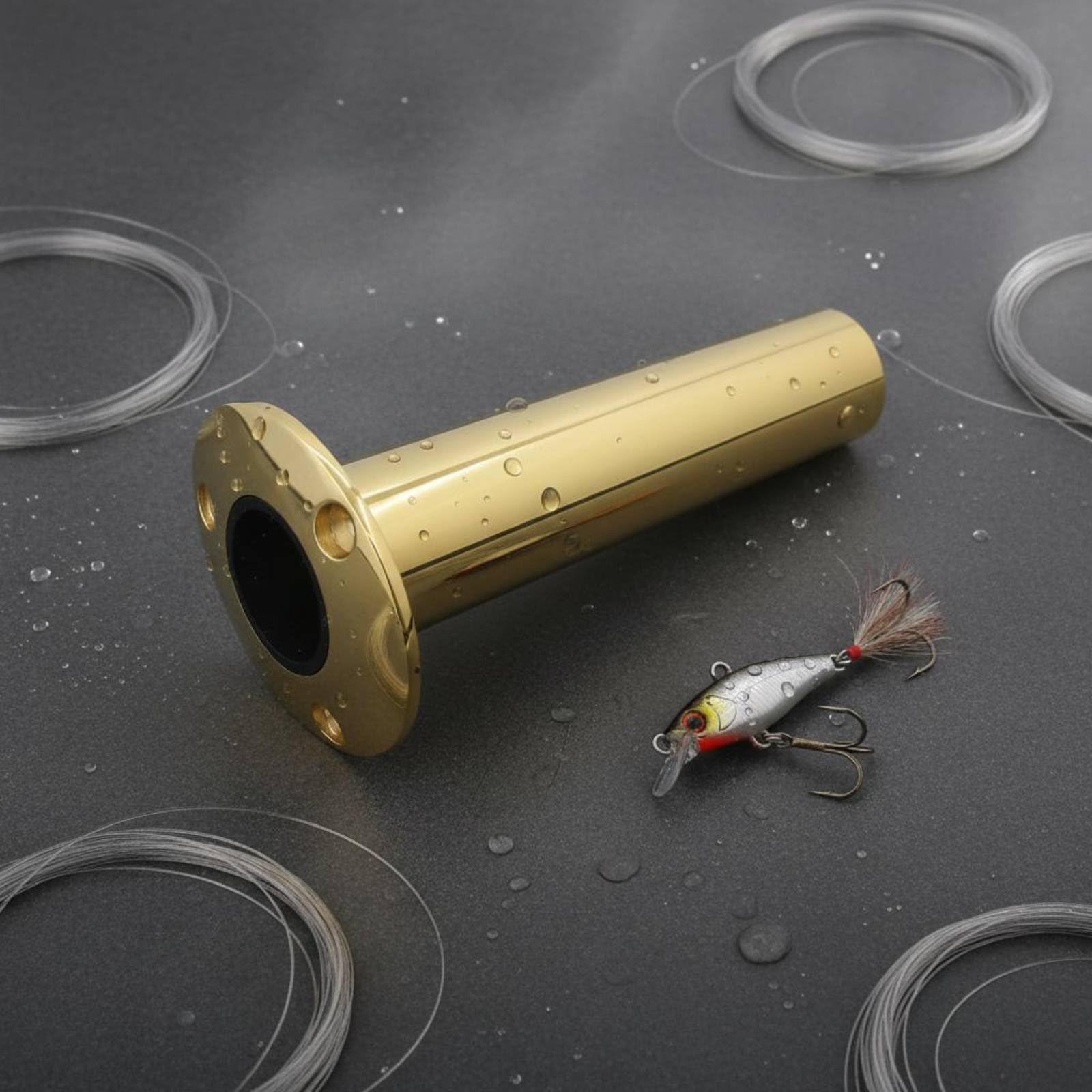 Portacanne da Barca Portacanna Supporto Staffa Tubo Acciaio Inox PVD Superficie Liscia Facile da Pulire Resistente a Uso Frequente in Mare Adatto per , Nero