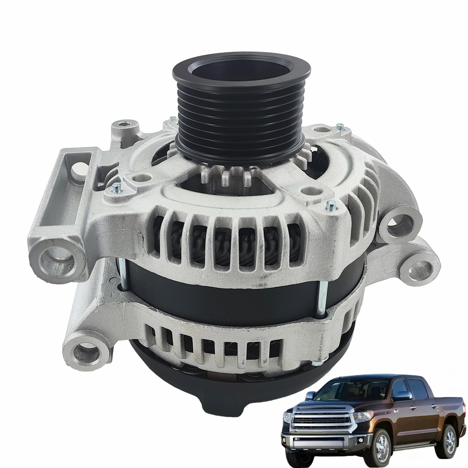 SHOWSEN 11352N Alternator 150A Compatible with 2007-2021 Toyota Tundra, 2007-2022 Sequoia & 2010-2013 Lexus GX460 V8 4.6L 5.7L Replacement 104210-5091 27060-0S020-image-22