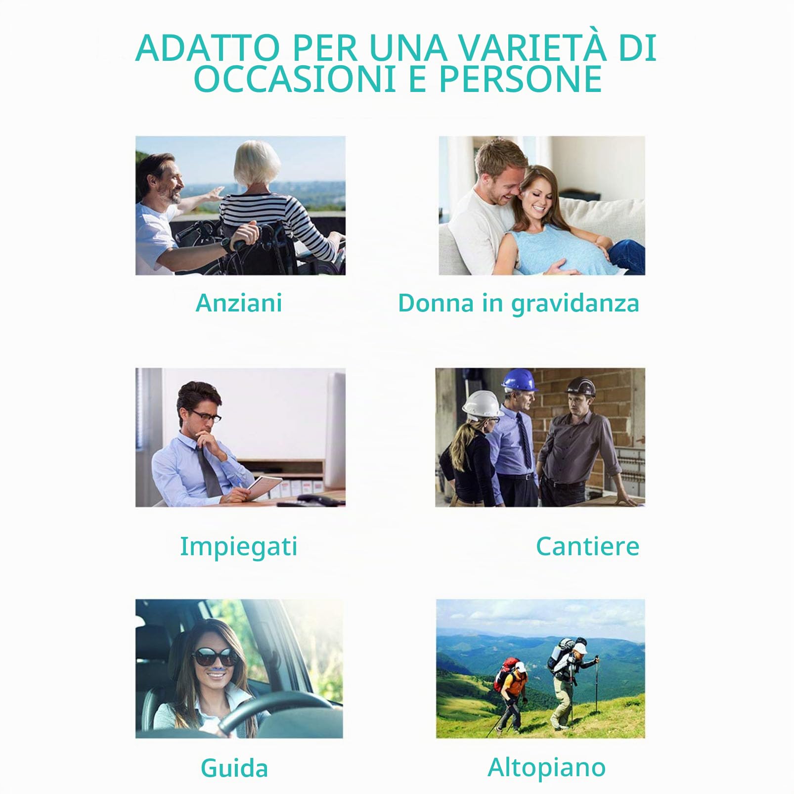 Mini Concentratore di Ossigeno, Generatore Concentratore di Ossigeno Portatile, Macchina per Purificare l'aria ad Elevata Purezza al 93% per Viaggi Auto e Uso Domestico