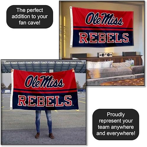 Miniatura 5 de Ole Miss - Bandera grande con ojales