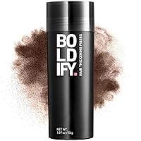 Vista 35 de BOLDIFY - Fibras de pelo para el cabello fino (gris), indetectables, botella de 2 onzas; oculta completamente la pérdida de cabello en 15 segundos