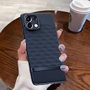 Pikkme Back Cover for Oppo K13 5G Soft Grip 3D Hexa Cube Texture Silicone Bumper Case (Blue) gallery image