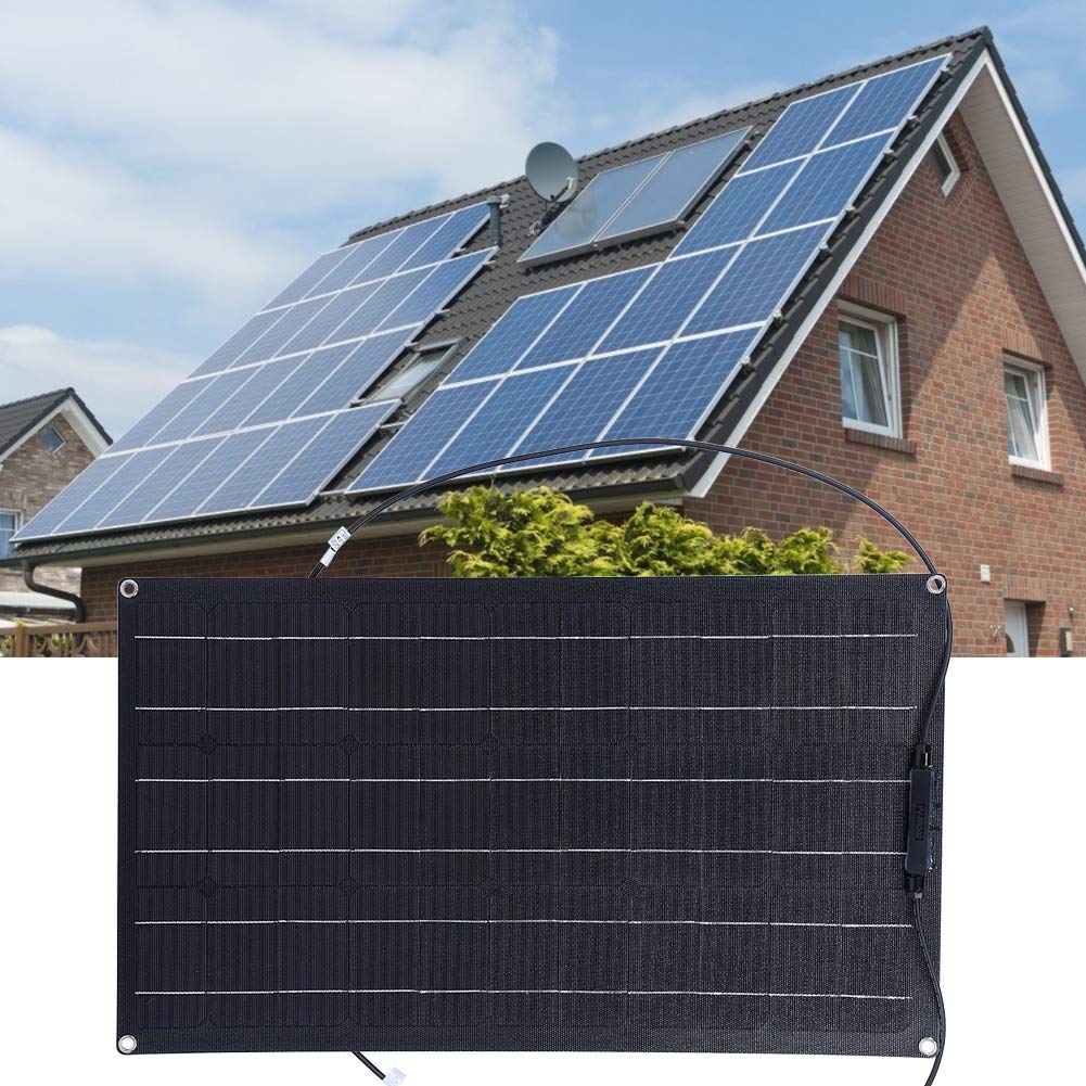 Pannello Solare Monocristallino da 50 W Dal Design Leggero | Costruzione durevole, utilizzo flessibile, applicazioni esterne