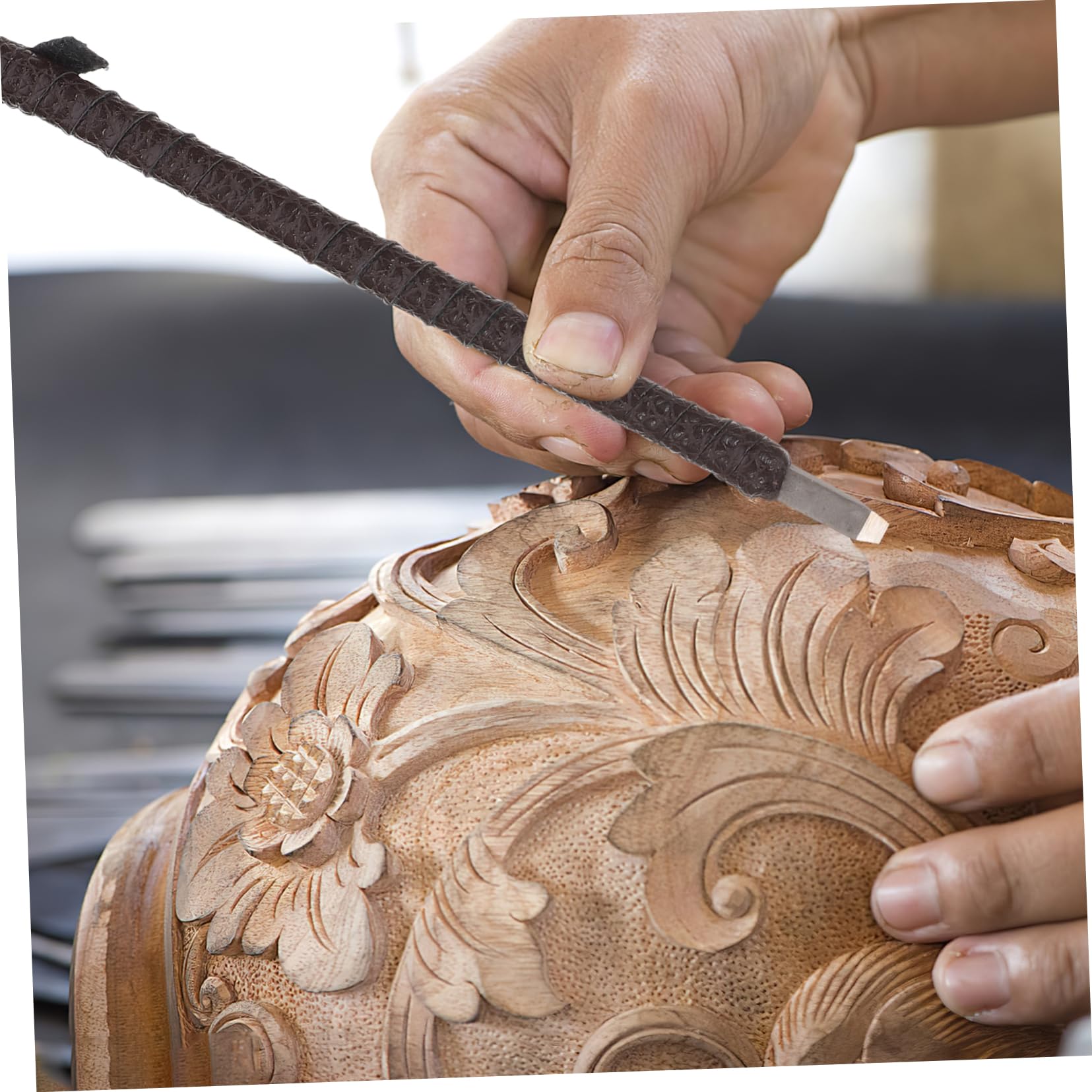 Holibanna Professional Carving Tools Set 12pcs Seal Engraving Tools Wood Carving Knives Storage Bag for Easy Organization