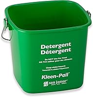 Vista 1 de San Jamar Kleen-Pail, 6 cuartos de galón, Plástico, Verde, 12/Caja