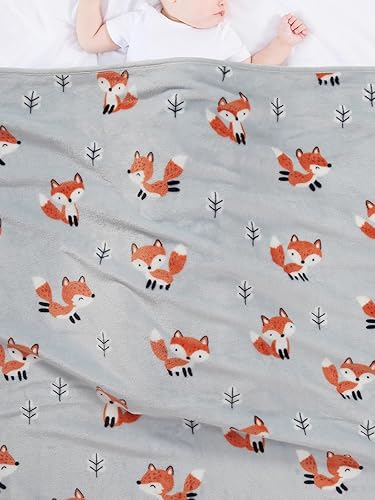 Miniatura 2 de TILLYOU - Manta de vellón polar para niños, manta ligera para cuna y tumbona, de microfibra 100% suave, para dormir siesta, tamaño Queen de 229 x