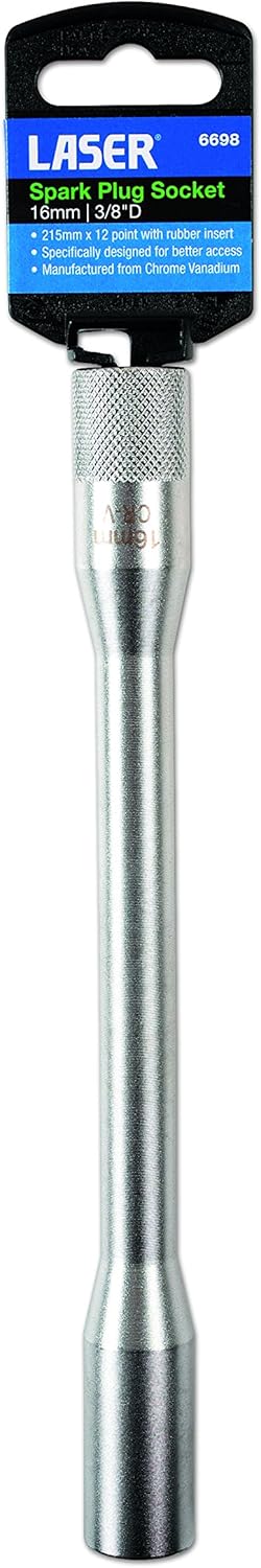 Laser 6698 Tools-Spark Plug Socket 16mm 3/8" D x 215mm-6698