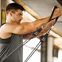 IRIS Exercise Handles, Cable Machine Attachments Resistance Bands Handles Multi-Training Bar gallery image