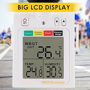 htbページ Amazon.com: Wearable 2-in-1 WBGT + HI Heat Index Checker Wet