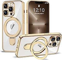 Vista 35 de Funda compatible con iPhone 12 con soporte de anillo magnético invisible [compatible con Mag-Safe] [Protector completo de lente de cámara] Funda