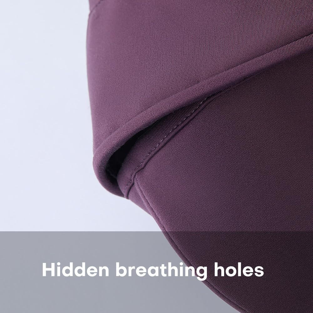 Women Full Face Mask UPF 50+ Sun Protection Breathable Cooling Face Cover Sunscreen Sports Cycling SLF6M189T Black - Image 7