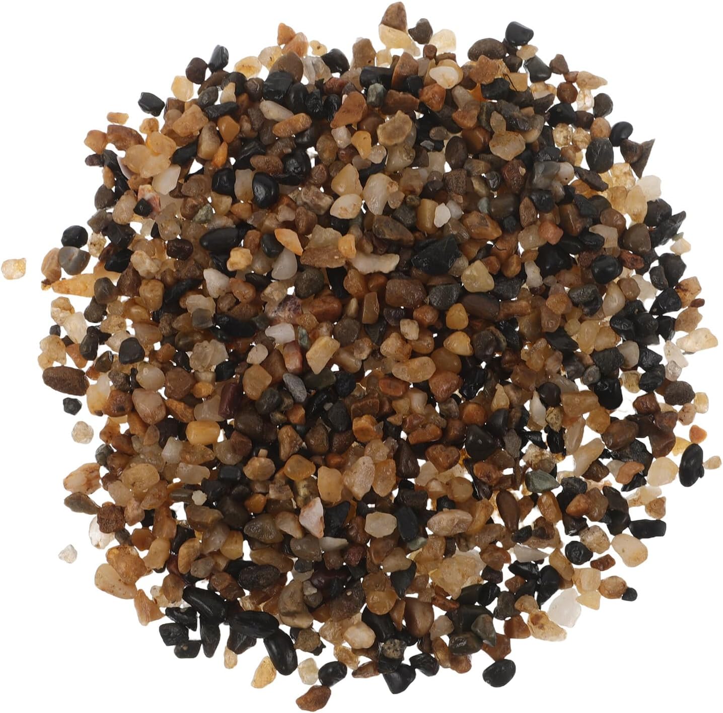 ERINGOGO Natural River Rock Aquarium Gravel 0.3-0.5cm Mini Substrate Pebbles 2lb for Fish Tanks Succulent Drainage and Terrarium Decorative Landscaping Stones