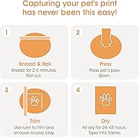 Vista 6 de Fotografía de recuerdo Pearhead con la huella de tu perro o gato , Espresso