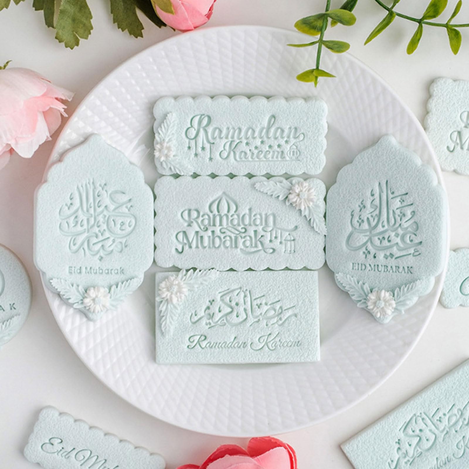 Food Safe Acrylic Cookie Stamp Biscuit Mold Practical Ramadans Dessert Making For Eid Gatherings